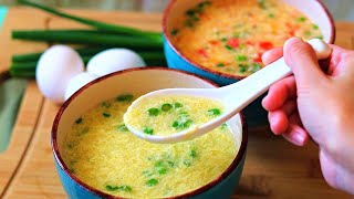 BETTER THAN TAKEOUT  Easy Egg Drop Soup in Two Ways [upl. by Bealle]