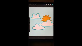 Procreate tutorial  clipping masks amp mask YouTube shorts [upl. by Savvas]
