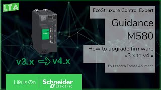 Modicon M580  How to upgrade firmware from v3x to v4x [upl. by Esital666]