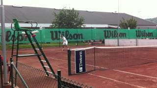 Anders Lindgren spelar Veteran SM i tennis i Båstad [upl. by Morez]