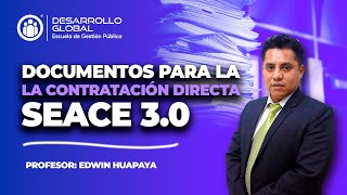 Documentos para la contratación directa en SEACE [upl. by Lemahs]