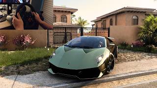 2011 Gold Plated Lamborgini Sesto Elemento  Forza Horizon 5  Steering Wheel Gameplay [upl. by Ymmot]