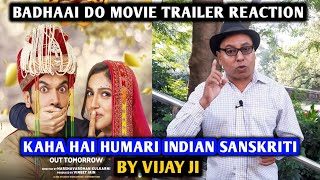 Badhaai Do Movie Trailer Reaction  By Vijay Ji  Rajkummar Rao  Bhumi Pednekar [upl. by Sorrows]