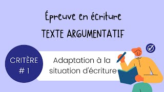 Réussir Examen du Ministère 6e Année  Épreuve en écriture Adaptation [upl. by Taylor311]