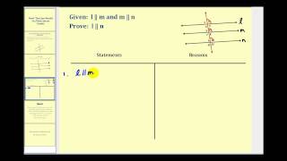 Proof Two lines Parallel to a Third are Parallel [upl. by Michaeu564]