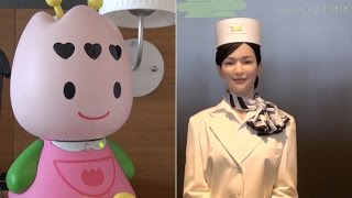 Henn na Hotel — the Huis Ten Bosch hotel where robots are at your service [upl. by Lamee]