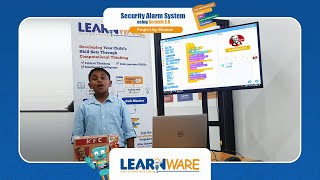 Techie Invention  LearnWare  Security Alarm System using Scratch 30 [upl. by Ydnam]