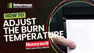 Honeywell PM45 HowTo Adjust the Burn Temperature  Intermax [upl. by Ikairik]