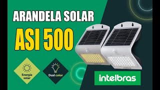 Arandela Solar Intelbras ASI 500  Dual Color Unboxing [upl. by German]