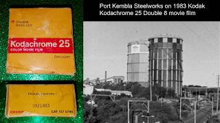 Port Kembla Steelworks on 1983 Kodak Kodachrome 25 double 8 movie film [upl. by Ahcas]