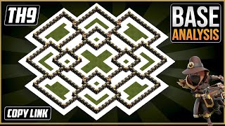 THE BEST TH9 HYBRIDTROPHY Base 2024  Town Hall 9 TH9 Hybrid Base Design – Clash of Clans [upl. by Gwyn]