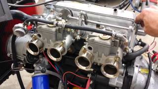 BMW M10 Engine with Weber 40mm Side Draft Carbs [upl. by Abernathy]