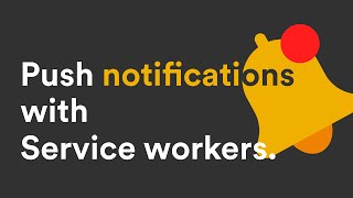 Push Notifications with Service worker [upl. by Dermot901]