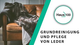 Leder reinigen Grundreinigung und Pflege mit Hausmittel [upl. by Francisca]