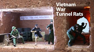 135 Scale Vietnam War Tunnel Rats Diorama [upl. by Lleinnad]