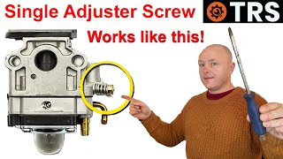 CARBURETOR TUNING Single Adjuster Screw Setting EXPLAINED [upl. by Mireille]