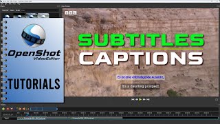 OpenShot Tutorial 14  How To Add Captions and Subtitles In OpenShot [upl. by Milka]