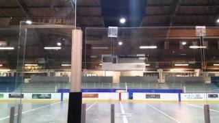 Vancouver Canucks Goal Horn Gold on the Ceiling at Penticton Memorial Arena [upl. by Teodoor]