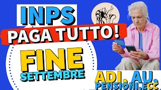 Pagamenti INPS fine settembre Assegno Unico ADI NASpI  Ecc [upl. by Oemor]