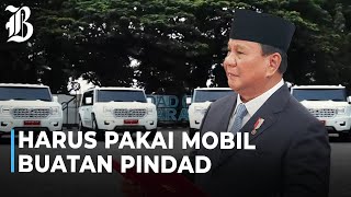 Prabowo Tegaskan Pejabat Negara Harus Gunakan Mobil Produksi Dalam Negeri [upl. by Busch]