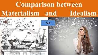 Comparison between Materialism and Idealism  Theories of Reality Philosophy Simplified [upl. by Lennad]