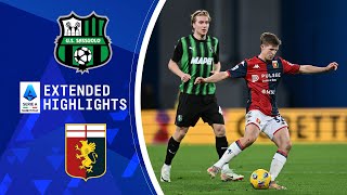 Sassuolo vs Genoa  Extended Highlights  Serie A  CBS Sports Golazo [upl. by Eiliak248]