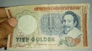 Rare Nederland 1953  10 Gulden Hugo de Groot Banknote [upl. by Occor389]