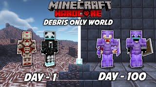 We Survived 100 Days in Ancient Debris only World in Minecraft Hardcore  WishCraft amp DeadZilla [upl. by Wooster804]