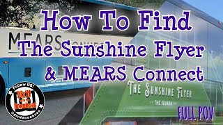 How To Find The Sunshine Flyer amp Mears Connect Shuttles  Walt Disney World Transportation Options [upl. by Powe]