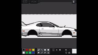 Custom supra in pixel car racer [upl. by Ilatfan]