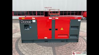 780886 BAUER GFS80KW DIESEL 100KVA 3PHASE 400230V GENERATOR ATS 2022 22111083 NEW UNUSED [upl. by Nicolina66]