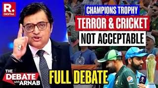 Debate With Arnab ICC Blocks Paks Attempt To Provoke Bharat Under Champions Trophy Garb [upl. by Aiet]