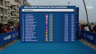 2024 Europe Triathlon Cup Quarteira  Elite Women [upl. by Selmore]