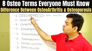 Osteophytes Osteopenia Osteoporosis Osteomalacia Osteomyelitis Bone Related Diseases MUST KNOW [upl. by Amador]