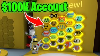 The MOST Expensive Bee Swarm Simulator Account 100000 [upl. by Harland]