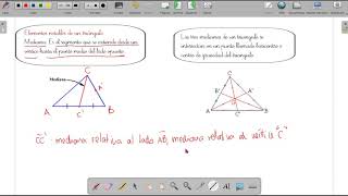 medianas de un triángulo explicación del concepto [upl. by Idihc]