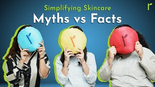 Skincare Myths vs Facts  Cosmetologist breaking skincare myths  RRated Talks  SelfcareSimplified [upl. by Anelec552]