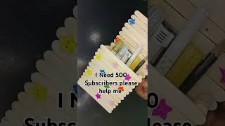 Mobile and pen holder with ice cream Stick shorts youtubeshorts youtubviralvideo yotuube [upl. by Yamauchi]