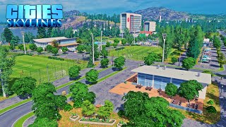 Centrum sportowe i Galeria Cudów w Cities Skylines [upl. by Delores]