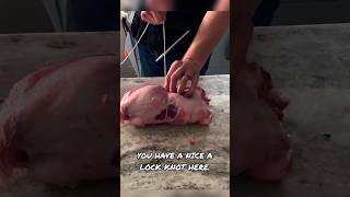 How To Tie A Butchers Knot For A Roast🧵🍖 [upl. by Folberth475]