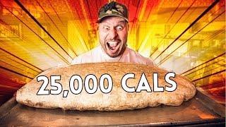 30lb Massive Burrito Challenge Worlds LARGEST Burrito  25000 Calories [upl. by Aerdma]