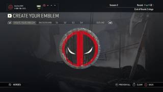 For honor emblems Deadpool emblem  logo tutorial [upl. by Htebyram648]