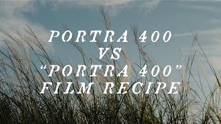 Portra 400 Film vs quotPortra 400quot Film Recipe  Fujifilm XT4 Photography [upl. by Aihsad776]