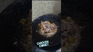 Tawa chicken kidney fry  yummy tasty different recipe [upl. by Hplodur92]