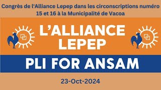 Congrès de lAlliance Lepep dans les circonscriptions numéro 15 et 16 à la Municipalité de Vacoa [upl. by Nalat]