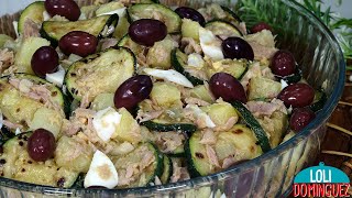 ENSALADA DE PATATAS CON CALABACÍN Y ATÚN Esta ensalada es más que deliciosa saludable y completa [upl. by Hadihsar268]