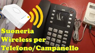 Aggiungo una suoneria wireless al telefono fisso o al campanello di casa con questo kit senza fili [upl. by Raybourne864]