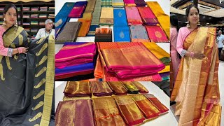 Kanchipuram Pachaiyappas Pure Wedding Silk Sarees  Traditional Zari weaving Copper Pattu Sarees [upl. by Nicolai]