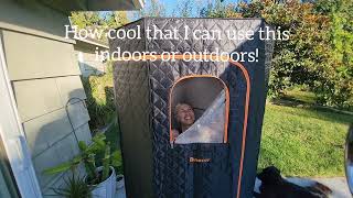 Binecer Portable Sauna Review Easy Setup Indoor or Outdoor [upl. by Elbertina223]