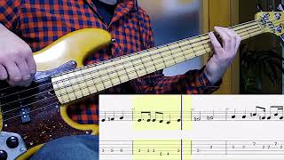 Toto  Mushanga Bass Cover with TAB [upl. by Tadio]